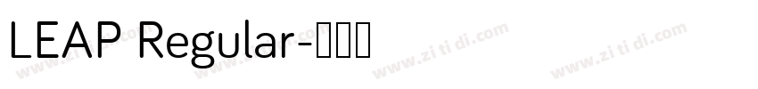 LEAP Regular字体转换